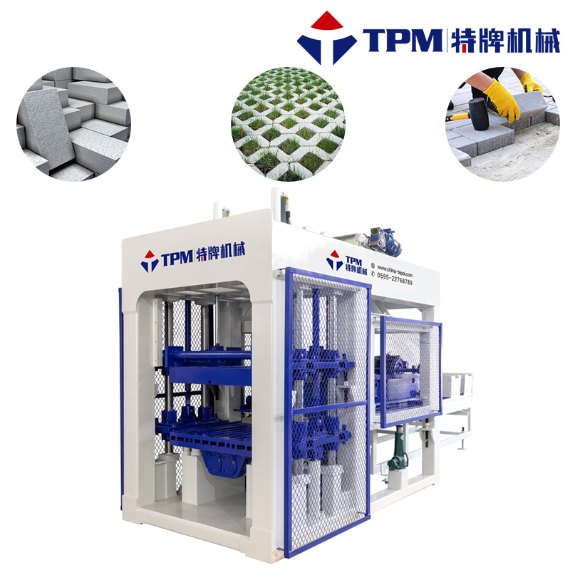 Bloc de ciment hydraulique automatique à haute pression/machine à briques solides (TPM8000)